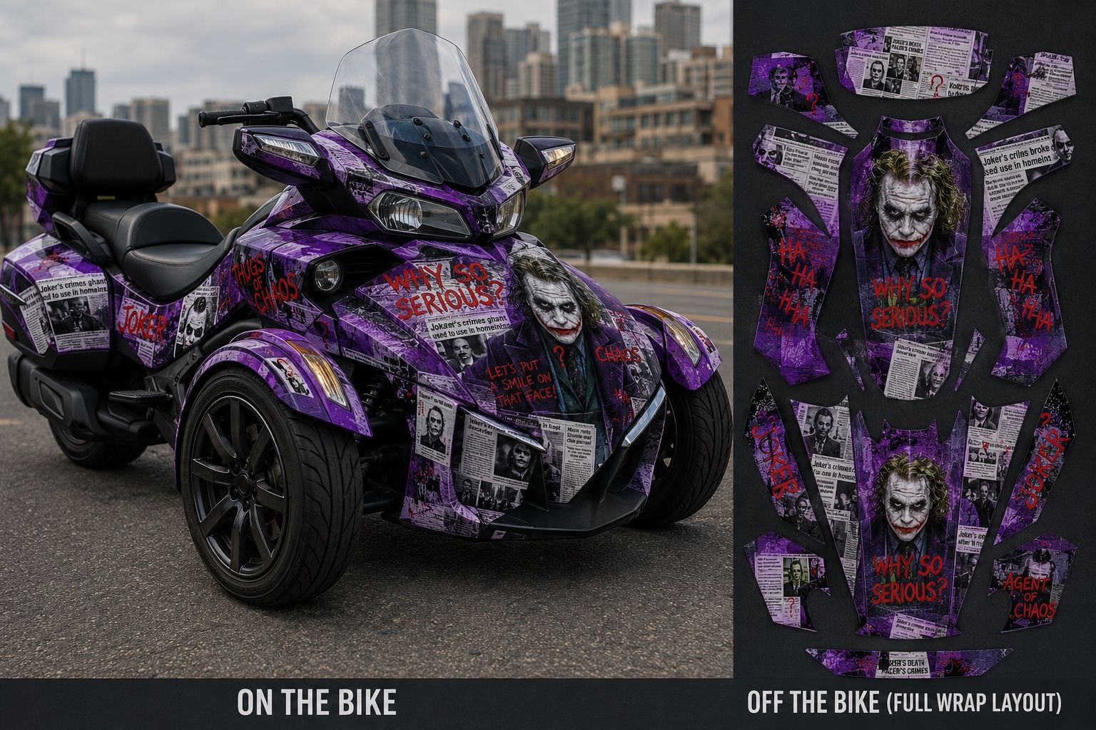Custom printed CanAm wrap