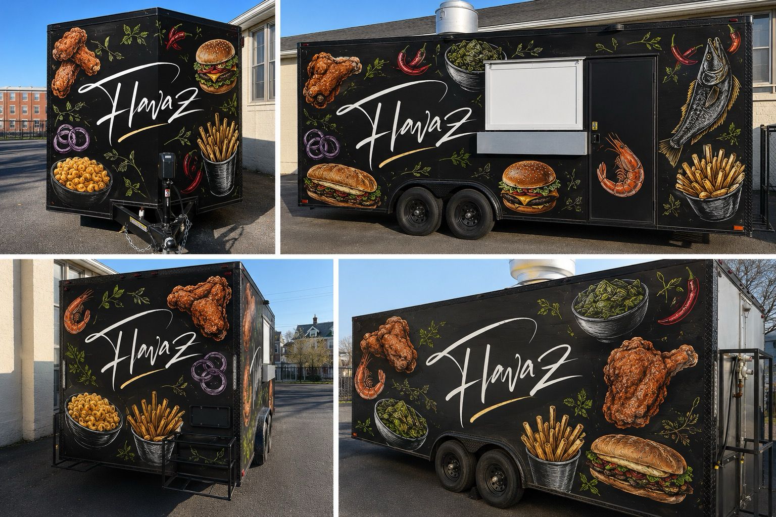 Flavaz food truck commercial wrap
